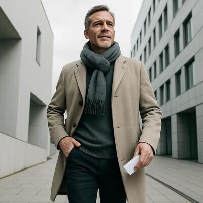 Eine Person nutzt unterwegs eine unauff&auml;llige Geste als Anker f&uuml;r Ruhe und Fokus.